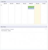 Calendar and task not in sync (NO times have been added to the task)