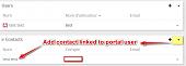 step 2 : when you create a document, fill contact for specific portal user