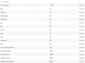 PHP Settings ok
