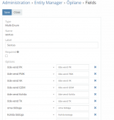 Field configuration - multi-array